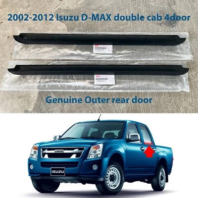 02-12 Isuzu D-MAX Chevrolet LUV rear outer door belt weatherstrip seal OEM - Image 1 of 4