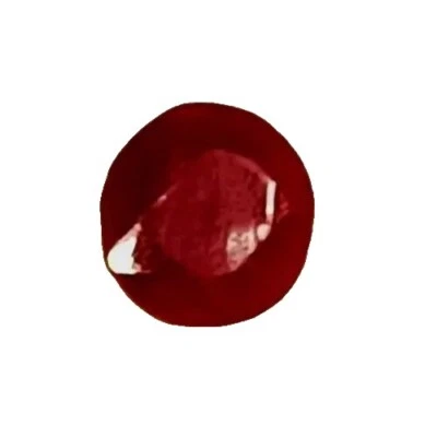 Ruby Round 6 MM, Faceted, Good Color, Cut & Natural Gemstone. - Image 1 of 2