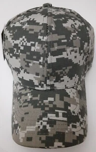 Gorra de béisbol digital verde camuflaje algodón acrílico 6 paneles gorra ajustable - Imagen 1 de 11