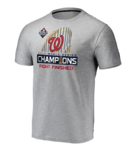 2019 Washington Nationals MLB World Series Champions Short Sleeve T-Shirt   - Picture 1 of 2