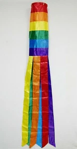Rainbow Windsock 5 Feet Porch Deck Outdoor Party Decoration 100D FABRIC X1 - Picture 1 of 2