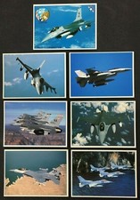 1996 Top Pilot Trading Cards F-16 Fighting Falcon Complete 7 Card Set 