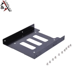 2.5" in 3.5" Einbaurahmen SSD HDD Festplatte inkl. 10 Schrauben Schwarz - Bild 1 von 5