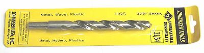 31/64 Hss 2pc Per Bid Twist Drill Bits High Speed Steel Cutting Reduced Shank Hs • 6.95$