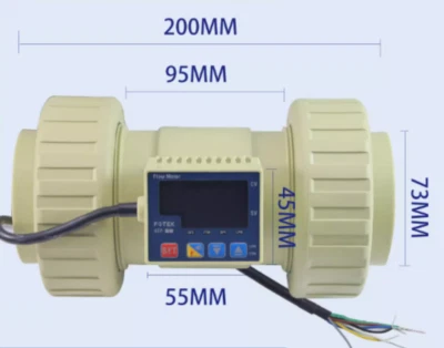 1PC New Fotek ATP-50-RS-PP-JIS-EPDM-5M Paddle Wheel Flow Meter Brand Free Ship - Image 1 of 3