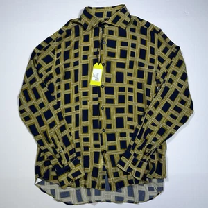 $328 New GIANNETTO Portofino Slim Fit Men's Size Large L Multicolor Button Up - Picture 1 of 5