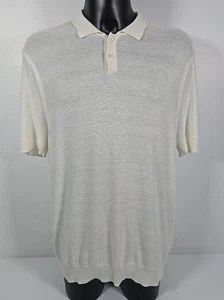 Polo ORLEBAR BROWN 007 James Bond Dr. No avorio maglia seta nuova con etichette 3XL - Foto 1 di 24