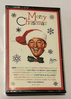 Bing Crosby-Merry Christmas- 1984 Cassette Reissue MCA MCAC-15024, VG+/VG - Image 1 of 4