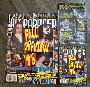 KISS Magazine Hit Parader Sep 1998 Vintage Kiss Poster Reunion Marilyn Manson - Picture 1 of 3