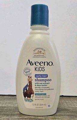 Aveeno Kids Curly Hair Shampoo w/ Oat Extract & Shea Butter Hypoallergenic 12 oz - Image 1 of 4
