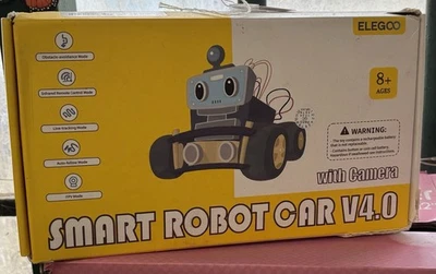 ELEGOO UNO R3 Smart Robot Car Kit V4 Kids STEM Toys Camera - Image 1 of 4