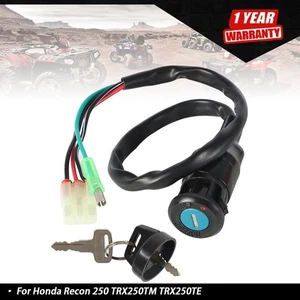 ✅For Honda Recon 250 SPORTRAX TRX250TM/TE Ignition Key Switch 2006-2008 - Picture 1 of 11