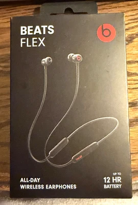 Beats Flex беспроводные наушники Apple iPhone iPad наушники 12 часов аккумулятор - черный - Изображение 1 из 4