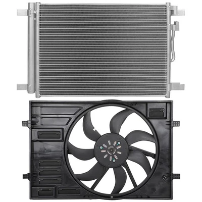 Electric A/C Condenser Cooling Fan Kit For 2015 2016 2017 2018 Volkswagen Golf Foto 1 de 4