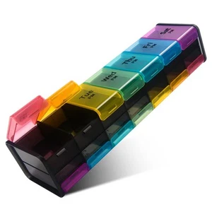Extra Large Weekly Pill Organizer, 7 Day AM/PM Pill Case with XXL Compartment... - Picture 1 of 8