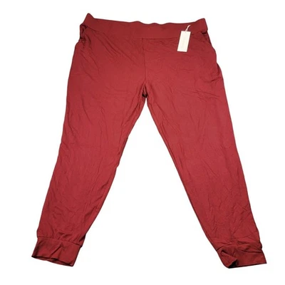 Calça lounge pijama de malha elástica Bamboo Joggers 2XL aconchegante terra confortável nova com etiquetas - Imagem 1 de 4