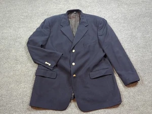 Brooks Brothers Blazer Mens 46R Blue Sport Coat Jacket Worsted Wool Suit Preppy  - Picture 1 of 12