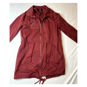 Forever 21 Jacket Women Small Red Spring Minimalist Lightweight Casual Coat Fall - Picture 1 of 14