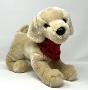 The Black Dog Tavern Labrador Puppy Dog Red Bandana Plush Stuffed Douglas 12” - Picture 1 of 11