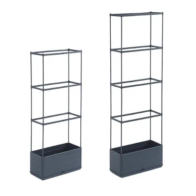 Planter Box with Trellis Tomato Planter with Cage for Climbing Plants Patio - Image 1 of 2