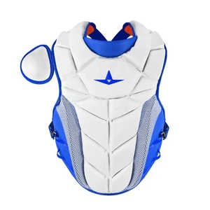 All-Star PHX Paige Halstead Fastpitch Catcher's Chest Protector, White/Royal - M - Picture 1 of 3