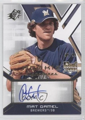 2009 SPx Rookie Auto /99 Mat Gamel #117 Rookie Auto RC - Image 1 of 2