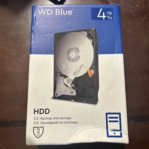 Brand New WD Western Digital - Blue 4TB Internal Hard Drive HDD Desktop 3.5" - Zdjęcie 1 z 3