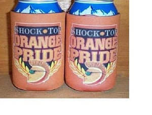 SHOCK TOP BELGIAN ALE 2 BEER CAN HUGGIE KOOZIE COOLIE COOZIE COOLERS NEW - Picture 1 of 1