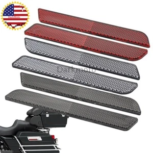 Extended Hard Saddlebag Latch Cover Reflector Fit For Touring Electra Glide - Bild 1 von 15