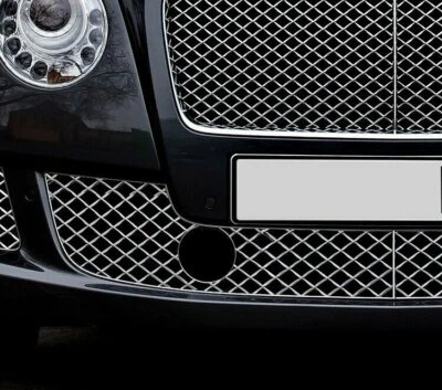 Rejilla de malla de parachoques cromada derecha para Bentley Continental GT GTC 12-18 - Imagen 1 de 3