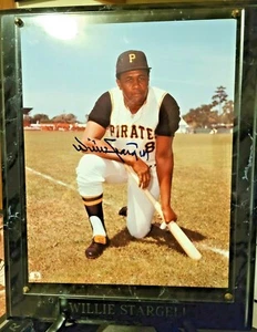 *WILLIE STARGELL*  Hand Signed 8x10 Color Photo & Plaque  PITTSBURGH PIRATES - Picture 1 of 1