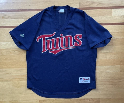 Majestic Athletic MADE IN USA Authentic Minnesota Twins BP Blank Jersey Sz. XL Cover