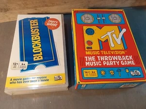 Blockbuster Película Mtv Retro Música Quiz Trivia Fiesta Juego 2pk Nuevo Spinmaster - Imagen 1 de 6