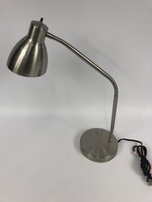 HAMPTON BAY 20.5 in. Brushed Steel Adjustable Gooseneck Desk Lamp