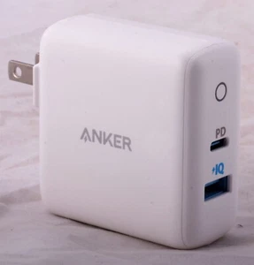 Anker PowerPort PD 2 Dual-Port Wall Charger USB-C USB-A model A2625 - Picture 1 of 5