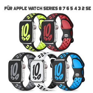 Armband für Apple Watch Series 8 7 6 5 4 3 2 SE Ultra Band Loop Sport Silikon