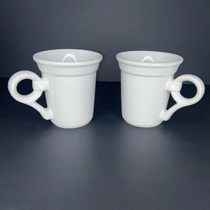 CORONADO WHITE by Nancy Calhoun Set Of 2 Mugs Ceramic Vintage - Picture 1 of 6