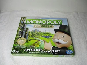 Monopoly  Go Green Edition Board Game Green Up to Clean Up NEW SEALED - Picture 1 of 4