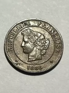 1888-A France 5 Centimes XF #581 - Picture 1 of 2