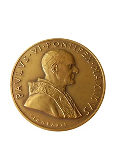 MEDAGLIONE PAPALE PAOLO VI - Imagen 1 de 2