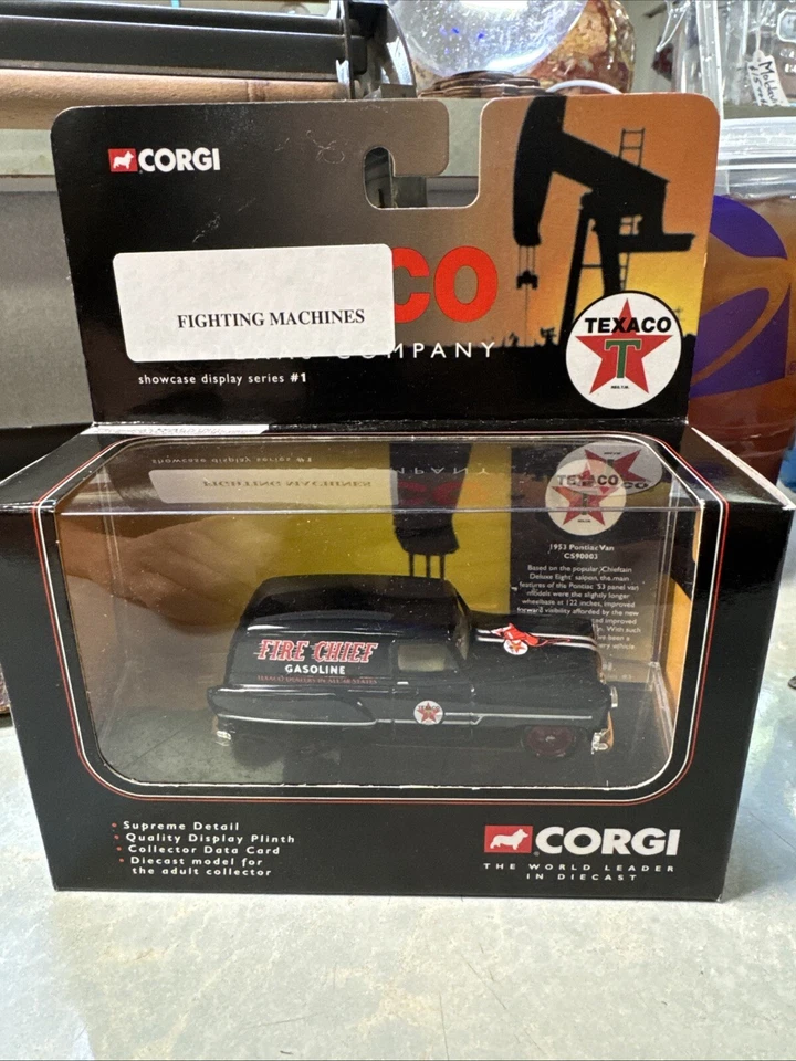 Texaco 1953 Pontiac Van 1/43 Scale DieCast Replica By Corgi W/Display New - Image 1 of 1