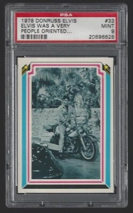 1978 Donruss Elvis #33 Elvis Was A Very People Oriented... PSA 9 Mint 20896628 - Picture 1 of 2
