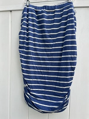 Avenue Falda Estampado Acanalado Mujer 22/24 Azul Rayas —-B9 Foto 1 de 4