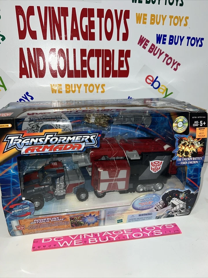 Hasbro Transformers Armada Optimus Prime w/ corona sparkplug final battle Action Figure