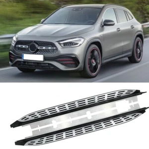 2Pc Running Board for Mercedes Benz GLA H247 2020-2024 Side Step Nerf Bar - Picture 1 of 8