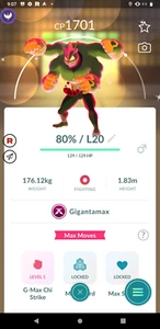 Pokémon Go | Shiny Gigantamax Machamp | Mini PTC 20K Dust - Picture 1 of 1