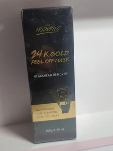 24K Gold Peel off Mask, Gold Facial Mask Blackhead Remover & Tools - Picture 1 of 3