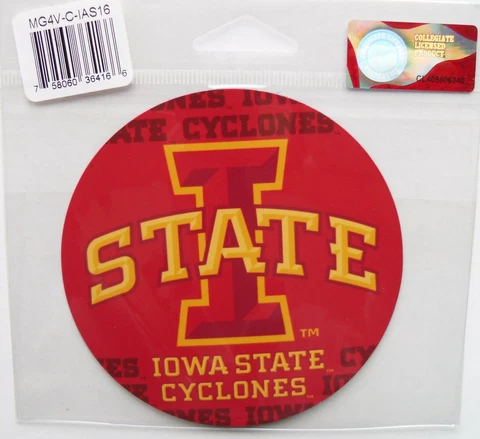 NCAA 1 Pair Iowa State Cyclones Magnets 4" Diameter Cover