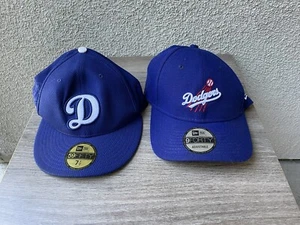 New Era Cap 2 Stück. Dodgers 59 FIFTY 7,5/9 FORTY verstellbar. AS IS - Bild 1 von 2