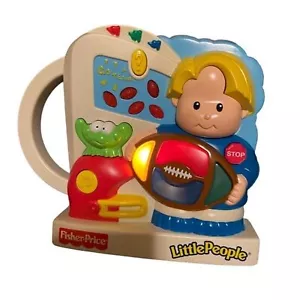 Vintage 2000 Little People Eddie Go Team Interactive Learning Toy -works! - Picture 1 of 9